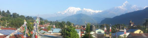 Mountains during tour in Pokhara, Nepal