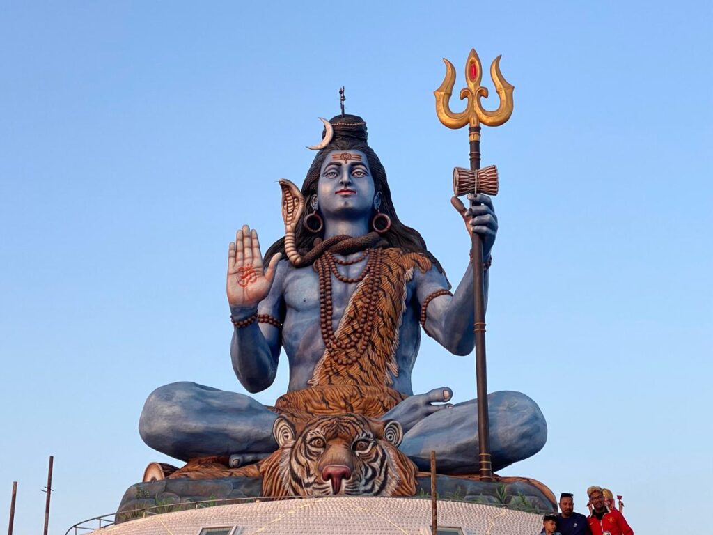 Majestic 51-foot Shiva Statue at Pumdikot surrounded by hills