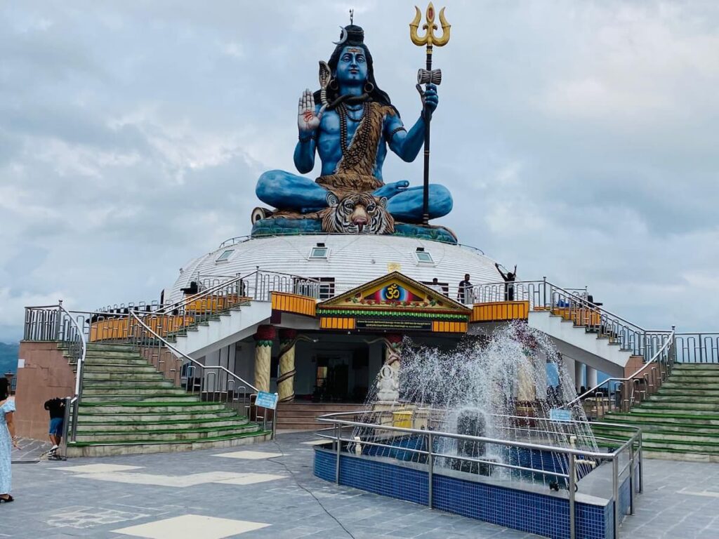 108-ft Shiva statue at Pumdikot hilltop — one of the best places to visit in Pokhara on the sightseeing by car tour.