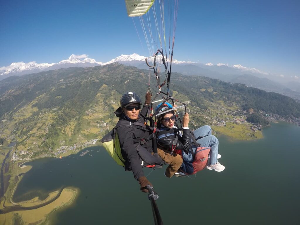 Fly with a certified pilot in Pokhara and enjoy Himalayan views over Phewa Lake