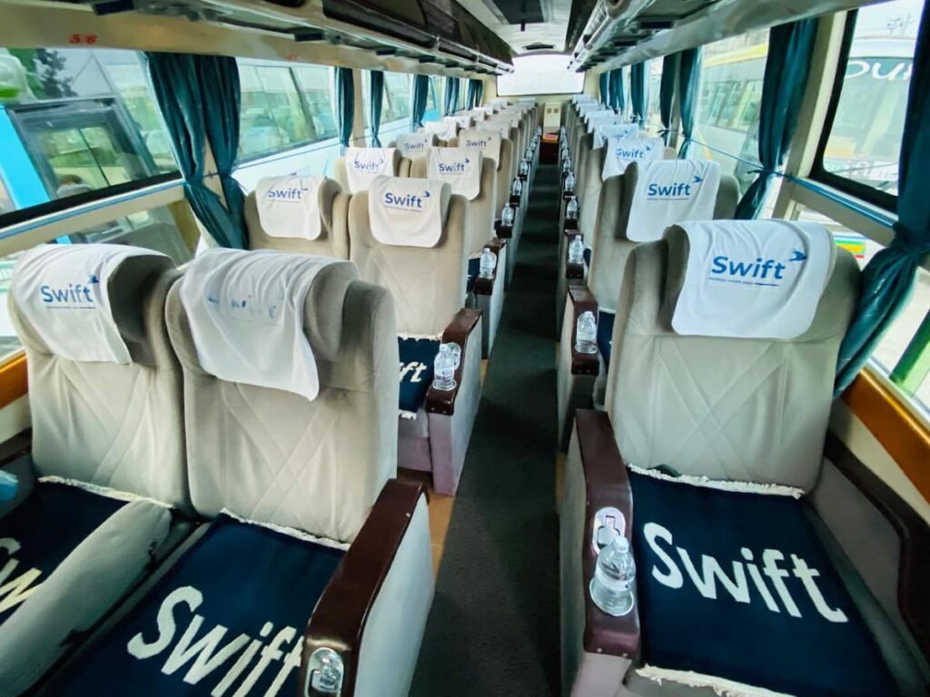 Deluxe bus seats for bus ticket booking Pokhara