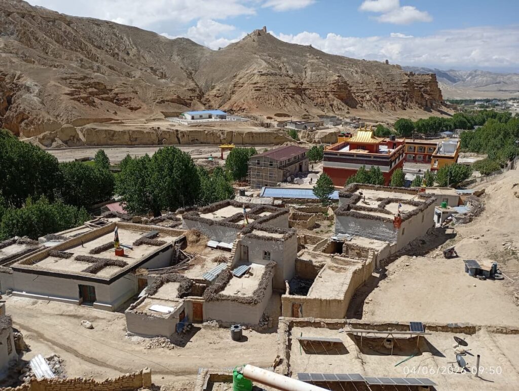 Choser village and monastery inside the restricted Upper Mustang Permit zone